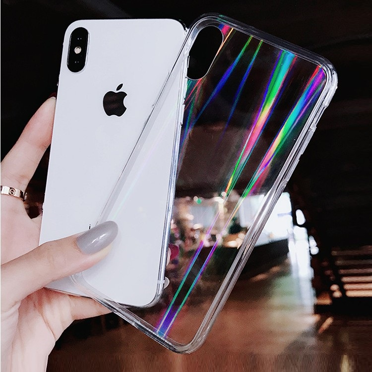 Laser Aurora Clear Tpu Acrylic Case (2)