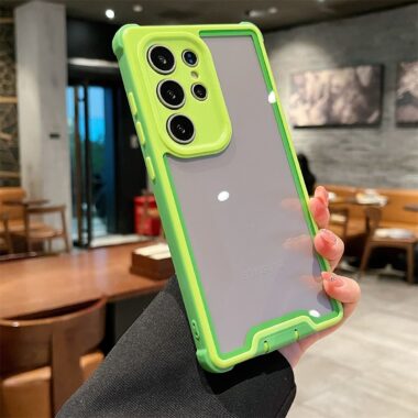 3 in 1 thick clear hard shockproof Samsung phone case