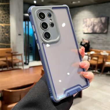 3 in 1 thick clear hard shockproof Samsung phone case