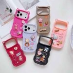 Cute 3D cartoon rubber shockproof iPhone 17 case