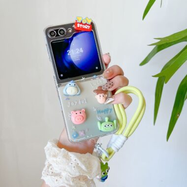 3D Hello Kitty clear hard shockproof Samsung Z Flip case