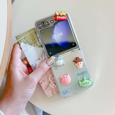 3D Hello Kitty clear hard shockproof Samsung Z Flip case