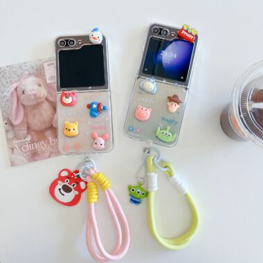 3D Hello Kitty clear hard shockproof Samsung Z Flip case