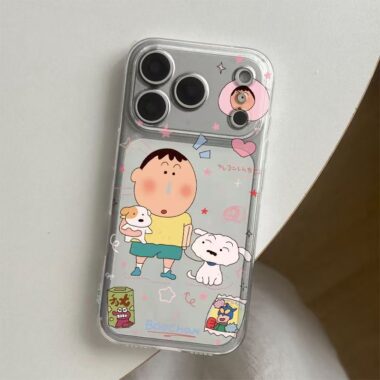Cartoon Adai character shockproof clear iPhone 17 case