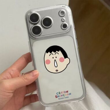 Cartoon Adai character shockproof clear iPhone 17 case