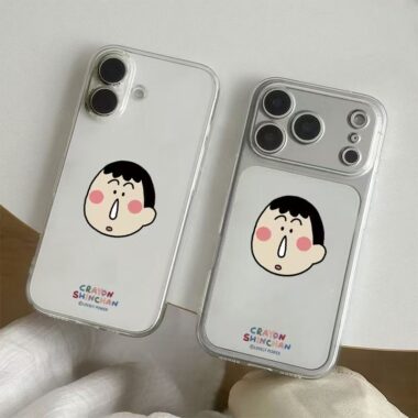 Cartoon Adai character shockproof clear iPhone 17 case