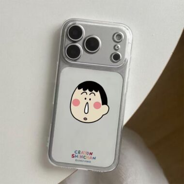 Cartoon Adai character shockproof clear iPhone 17 case