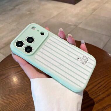 Striped Afghan hound magnetic liquid silicone iPhone 17 Pro case