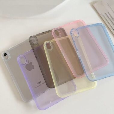 Air cushion clear slim shockproof full cover iPad case