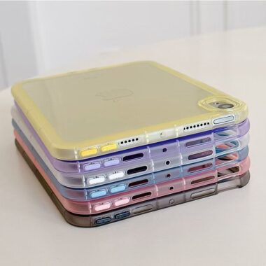 Air cushion clear slim shockproof full cover iPad case