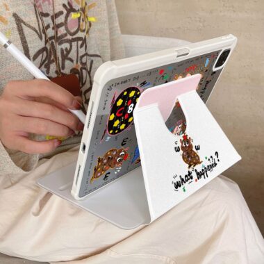 Cartoon American illustration 360 rotating iPad case
