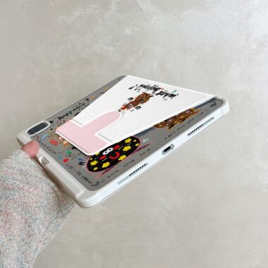 Cartoon American illustration 360 rotating iPad case