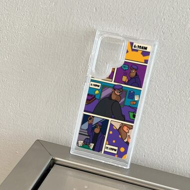 Cartoon space clear shockproof Samsung S24 Ultra case