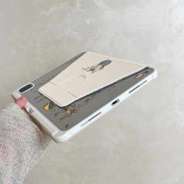 Cartoon animal music score 360 rotating iPad case