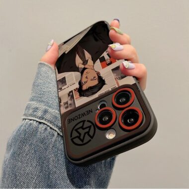 Cartoon anime male full cover soft TPU iPhone 17 case