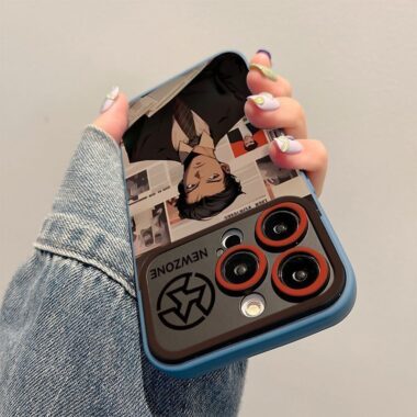 Cartoon anime male full cover soft TPU iPhone 17 case