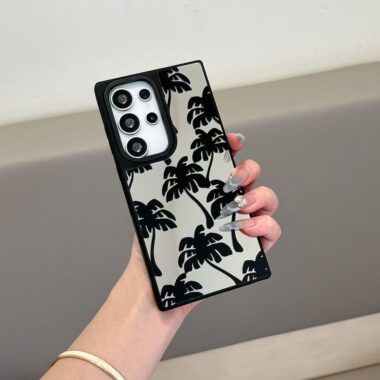 tropical coconut tree hard Samsung phone case