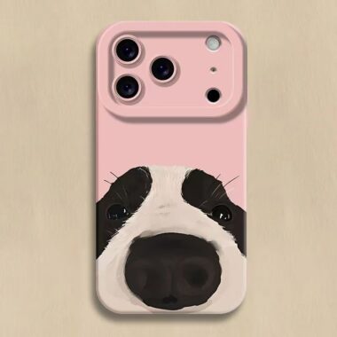 Cute big nose dog cartoon full cover shockproof iPhone 17 case