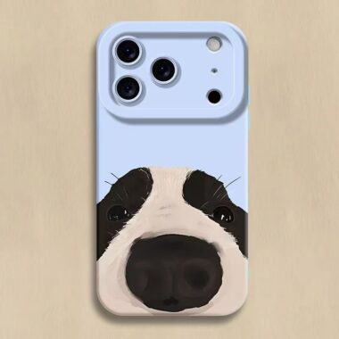 Cute big nose dog cartoon full cover shockproof iPhone 17 case
