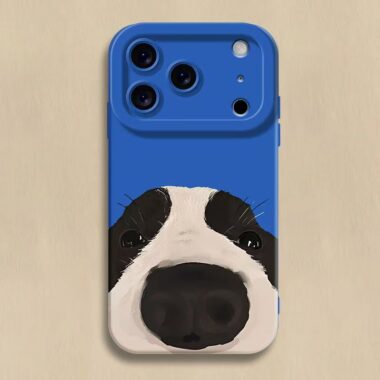 Cute big nose dog cartoon full cover shockproof iPhone 17 case