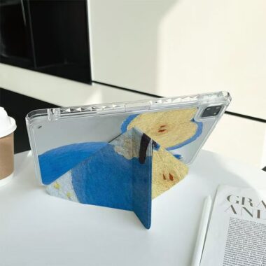 Blue apple pattern shockproof full cover iPad case