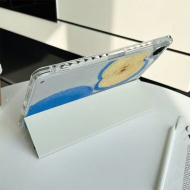 Blue apple pattern shockproof full cover iPad case