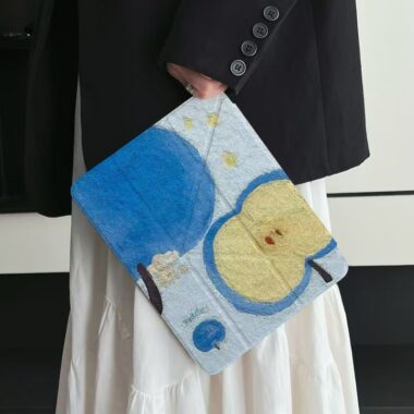 Blue apple pattern shockproof full cover iPad case