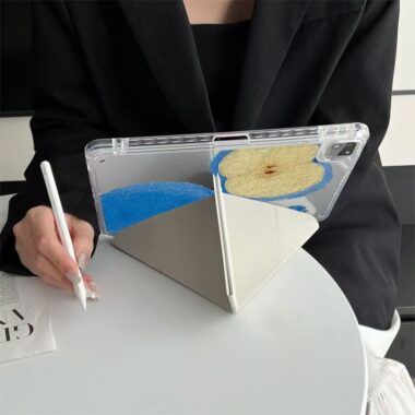 Blue apple pattern shockproof full cover iPad case