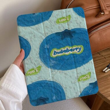 Blueberry pattern painted shockproof iPad case
