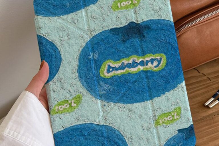 Blueberry pattern painted shockproof iPad case