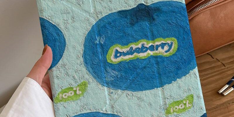 Blueberry pattern painted shockproof iPad case