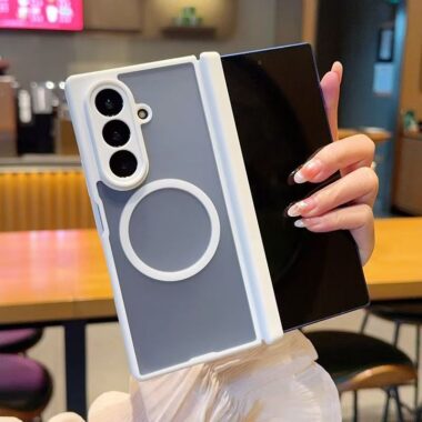 Dual-hinge frosted magnetic Samsung Z Fold shockproof case