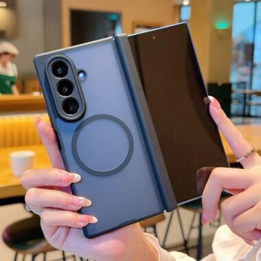 Dual-hinge frosted magnetic Samsung Z Fold shockproof case