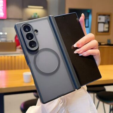 Dual-hinge frosted magnetic Samsung Z Fold shockproof case