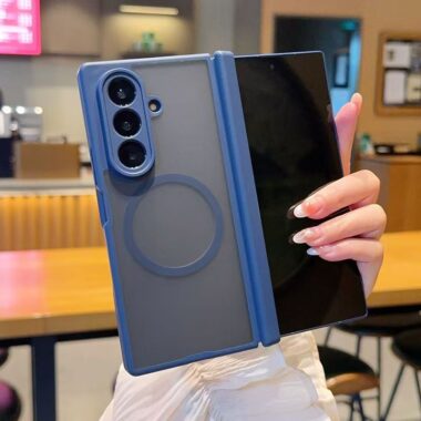 Dual-hinge frosted magnetic Samsung Z Fold shockproof case