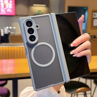 Dual-hinge frosted magnetic Samsung Z Fold shockproof case