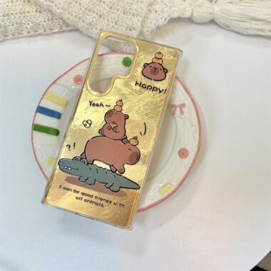 cute capybara cartoon magnetic soft Samsung phone case