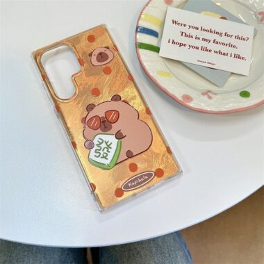 cute capybara cartoon magnetic soft Samsung phone case