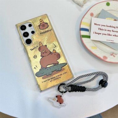 cute capybara cartoon magnetic soft Samsung phone case