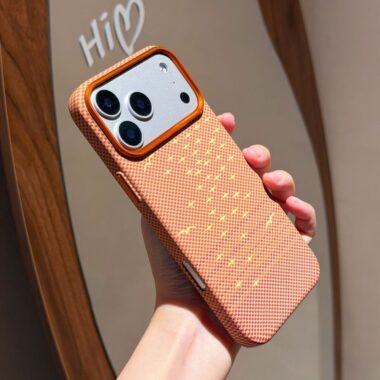 Carbon fiber texture magnetic fashion iPhone 17 series case