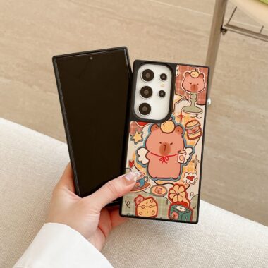 cute cartoon animal full cover Samsung phone case