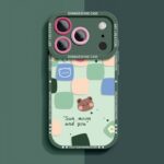 Cartoon bear TPU shockproof full cover iPhone 17 case