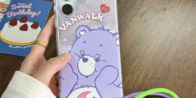 cute cartoon bear full cover shockproof Samsung phone case