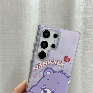 cute cartoon bear full cover shockproof Samsung phone case