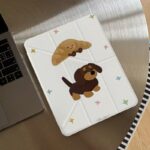 Cartoon bread puppy Y-fold tri-fold shockproof iPad case