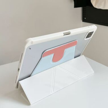 Cartoon cat and mouse tri-fold Y-fold shockproof iPad case