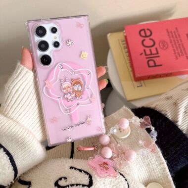 Cartoon cry baby star stand shockproof Samsung phone case