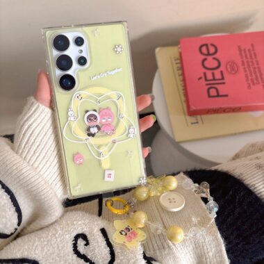 Cartoon cry baby star stand shockproof Samsung phone case