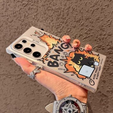 Exploding cat shockproof Samsung S25 Ultra hard case