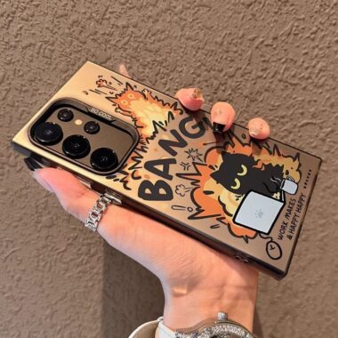 Exploding cat shockproof Samsung S25 Ultra hard case